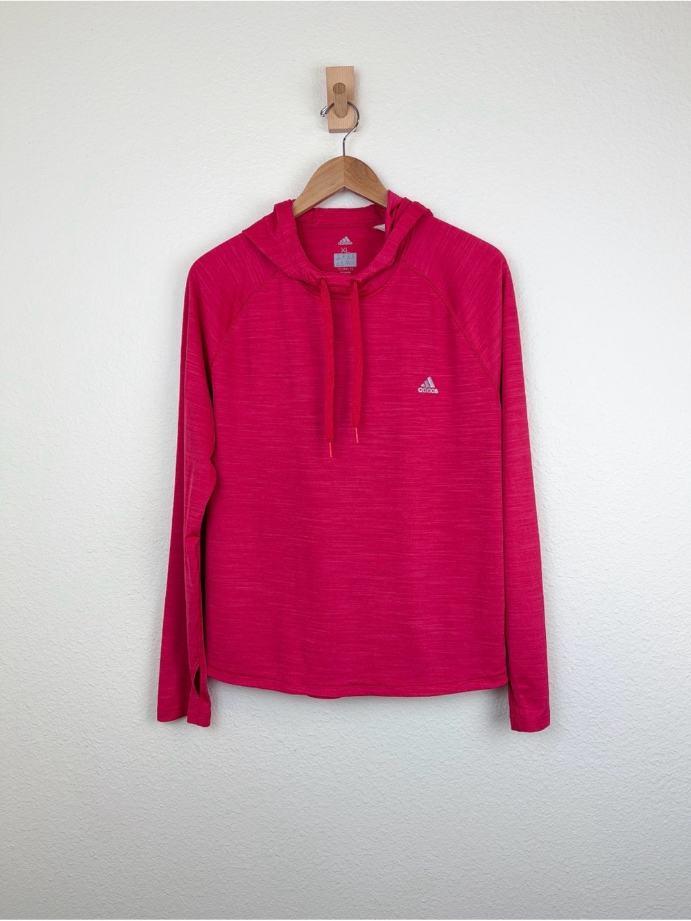 Adidas Climalite Pink Performance Pullover Hoodie XL